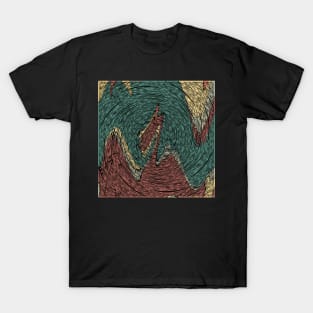 Nirmana Hypnosis Lineart Abstract T-Shirt